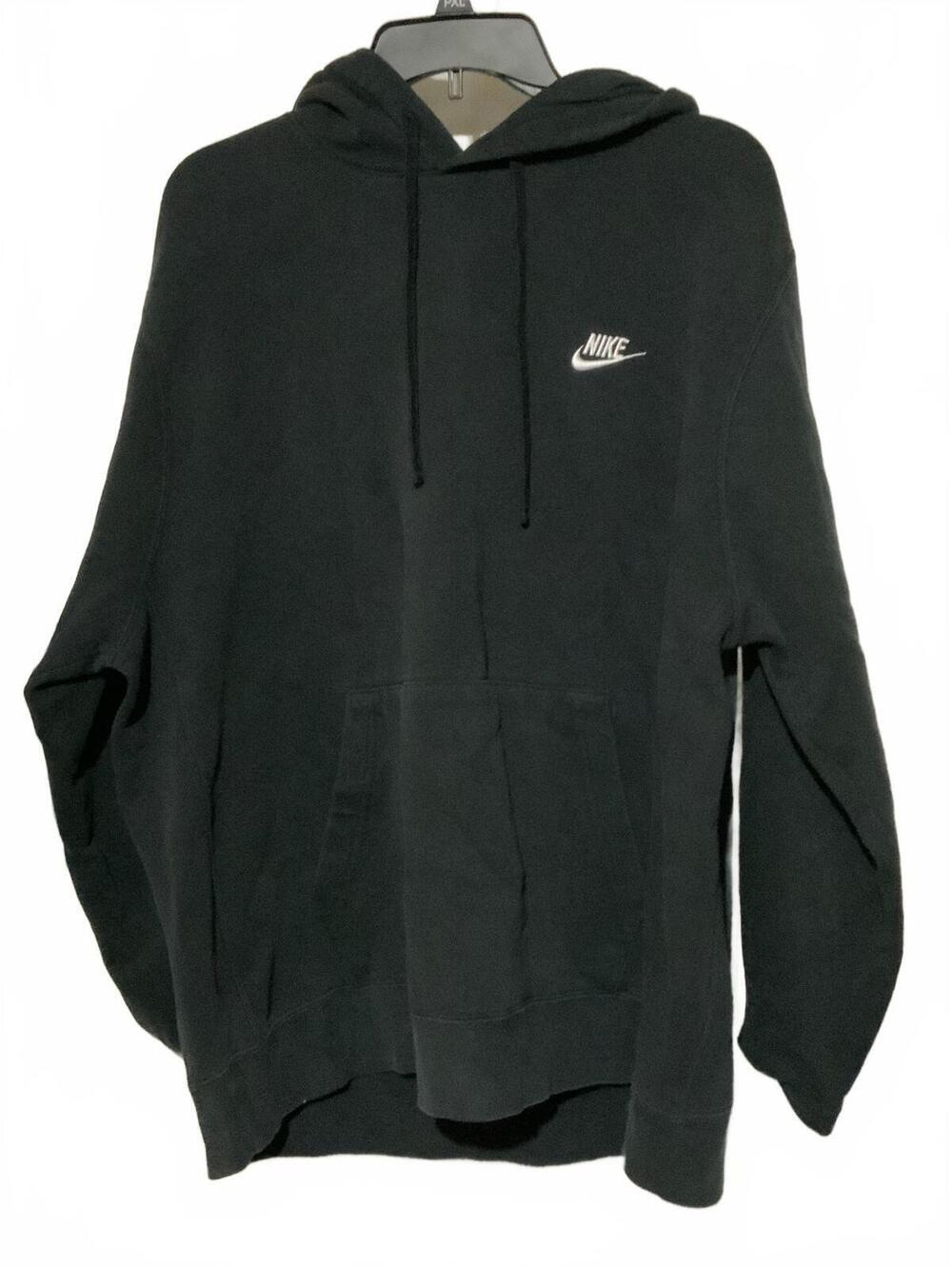 Nike Black Pullover Hoodie Sweatshirt with Logo
